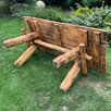 Stół ogrodowy drewniany Przypalanie + Impregnacja 180x82x75cm - 3