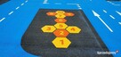 Klasy Hex gry podwórkowe chodnikowe asfaltowe, z termoplastu - 12