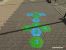 Klasy Hex gry podwórkowe chodnikowe asfaltowe, z termoplastu - 3