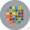 Kolorowe Liczby 1-32 - gry korytarzowe, naklejki podłogowe, - 3