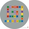 Kolorowe Liczby 1-32 - gry korytarzowe, naklejki podłogowe, - 4