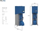 Kocioł, piec do małych pomieszczeń, pellet, podajnik, MONTAŻ - 3