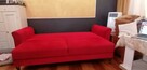 Piękne czerwone sofy z funkcją spania - 3