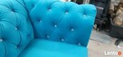 piękna sofa glamour kryształki rozkładana nogi chrom szara - 6