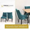 Zestaw stół drewniany Oslo z krzesłami tapicerowanymi Bari - 4