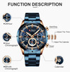 Duży zegarek męski Curren sportowy chronograf datownik - 3