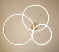 NOWOCZESNY ŻYRANDOL LED RING pierścienie okręgi 60/40/20cm - 5