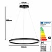 LAMPA WISZĄCA LED MODERN ring 60cm żyrandol pilot - 6