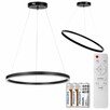 LAMPA WISZĄCA LED MODERN ring 60cm żyrandol pilot - 1