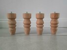 nogi bukowe 12 cm wzór C nóżki buk toczenie drewno komoda - 4