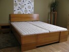 Bukowe łóżko 160x200 solidne drewniane 100% lity buk PRODUCENT - 7