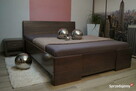 Dwuosobowe łóżko drewniane bukowe 160x200 lite drewno buk - 9
