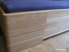 Dwuosobowe łóżko drewniane bukowe 160x200 lite drewno buk - 7