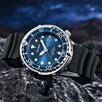 Duży zegarek męski styl nurka tuńczyk luma wodoszczelny WR50 - 12