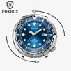 Duży zegarek męski styl nurka tuńczyk luma wodoszczelny WR50 - 13