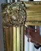 Piękne stare lustro Drewniana rama w złotym kolorze 78x140 - 9