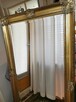 Piękne stare lustro Drewniana rama w złotym kolorze 78x140 - 8