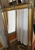 Piękne stare lustro Drewniana rama w złotym kolorze 78x140 - 6