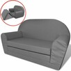 vidaXL Sofa amerykanka dziecięca szara - 2