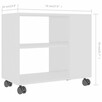 vidaXL Stolik boczny, biały, 70x35x55 cm, materiał drewnopoc - 5