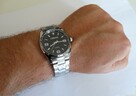 Zegarek męski damski 35mm czarny bransoleta stalowa kwarcowy - 6