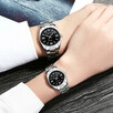 Zegarek męski damski 35mm czarny bransoleta stalowa kwarcowy - 3