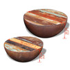 vidaXL Dwa stoliki kawowe na kształt misy z drewna odzyskane - 8