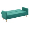 vidaXL Sofa materiałowa, zielona - 5