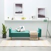 vidaXL Sofa materiałowa, zielona - 4