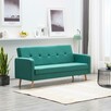 vidaXL Sofa materiałowa, zielona - 3