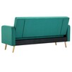 vidaXL Sofa materiałowa, zielona - 6