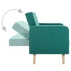 vidaXL Sofa materiałowa, zielona - 2