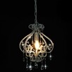 vidaXL Lampa sufitowa z koralikami, biała, okrągła, E14 - 4