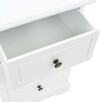 vidaXL Szafka nocna, płyta MDF i drewno sosnowe, 35 x 32 x 5 - 8