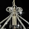 vidaXL Lampa sufitowa z koralikami, biała, okrągła, E14 - 5