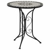 vidaXL Mozaikowy stolik bistro, szary, 61 cm, ceramiczny - 1