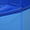 vidaXL Składany basen dla psa, niebieski, 80 x 20 cm, PVC - 5