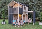 Nowoczesny Domek drewniany dla dzieci OGRODOWY piętrowy plac - 7