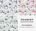 Materiał świąteczny na metry skrzaty Tkaniny pościelowe - 2