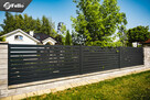 Ogrodzenie brama przesuwna skrzydłowa wjazdowa aluminium - 4