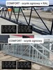 Brama przesuwna panelowa 4 m COMFORT, ocynk ogniowy - 6