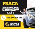 OFERTA PRACY DLA INSTRUKTORA NAUKI JAZDY KAT. B