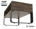 Stolik kawowy stalowe nogi solidne stabilne regulacja - 5