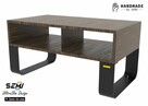 Stolik kawowy stalowe nogi solidne stabilne regulacja - 3
