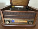 Wieża RETRO gramofon, CD, magnetofon, USB - 3