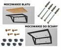 Stelaż pod umywalkę nablatową wiszący na wymiar konsola łazi - 6