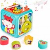 WOOPIE Kostka Sensoryczna Edukacyjna Montessori Sorter 6w1 - 2