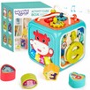 WOOPIE Kostka Sensoryczna Edukacyjna Montessori Sorter 6w1 - 7