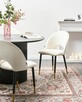 Zestaw 2 krzeseł do jadalni Welur Jasnobeżowy - 3