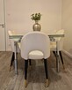 Zestaw 2 krzeseł do jadalni Welur Jasnobeżowy - 4
